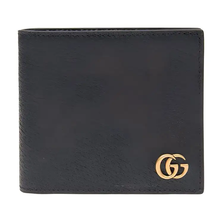 GUCCI GG Marmont Leather Wallet Men's Black