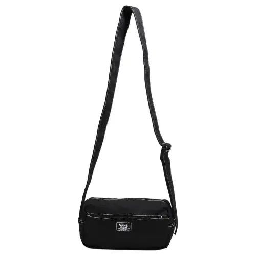 Vans 100% Cotton Shoulder Bag, Crossbody Bag Regular Unisex Black