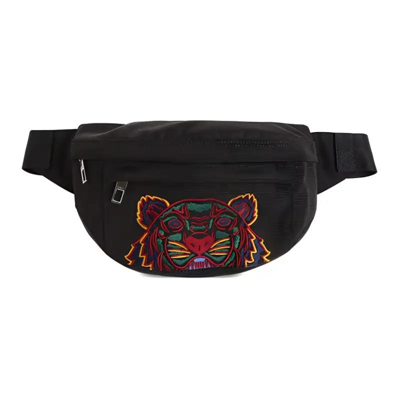 KENZO Polyester Sling Bag, Fanny Pack Unisex Black