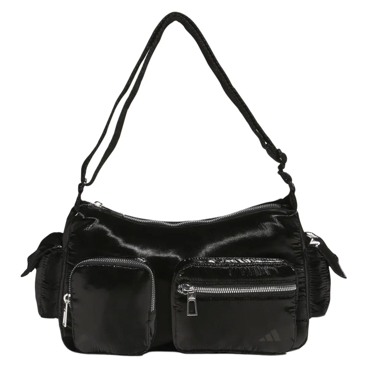 Adidas PU Polyurethane Portable Crossbody Bag, Shoulder Bag Regular Women's Black