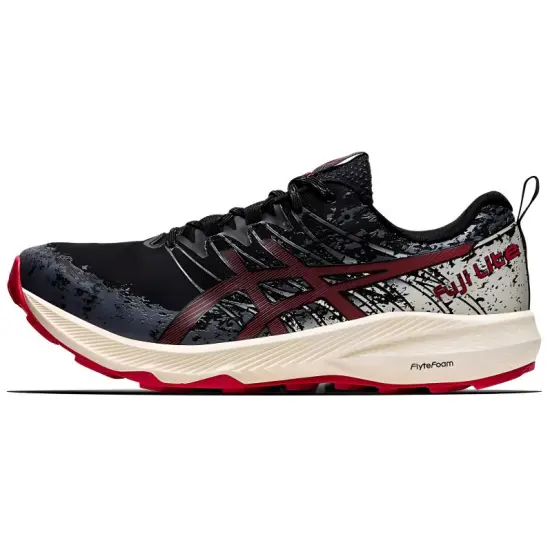 Asics Fuji Lite 2 Black Electric Red