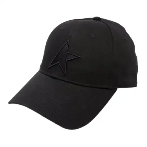 Golden Goose Cotton Twill Baseball Caps Men's Black