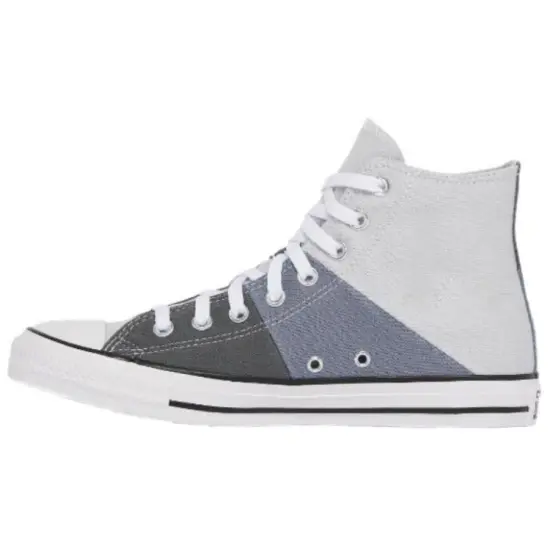 Converse Chuck Taylor All Star Anti-Slip Wear-Resistant High-Top Canvas Shoes Men's Gray White