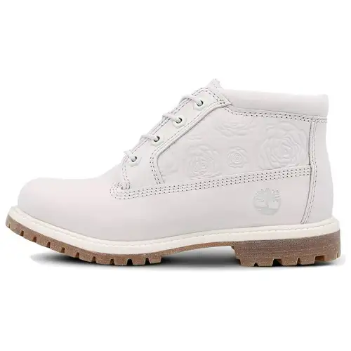 Timberland Nellie Combat Boots Women's Light Gray