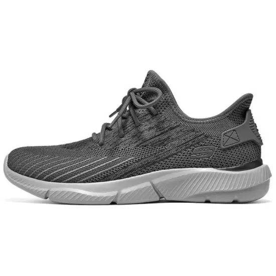 Skechers Cushioning Wear-Resistant Low-Top Running Shoes Men's Gray