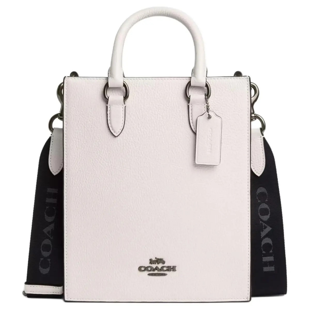 COACH Dylan Pebbled Leather Shoulder Bag, Crossbody Bag, Handbag Small Men's Bronze & Chalk