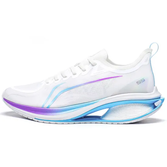 LINING WuShi 5S 3.0 Running Shoes Men Low-Top White Blue/Purple