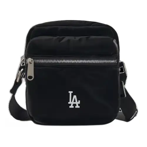 MLB Polyurethane Shoulder Bag Unisex Black
