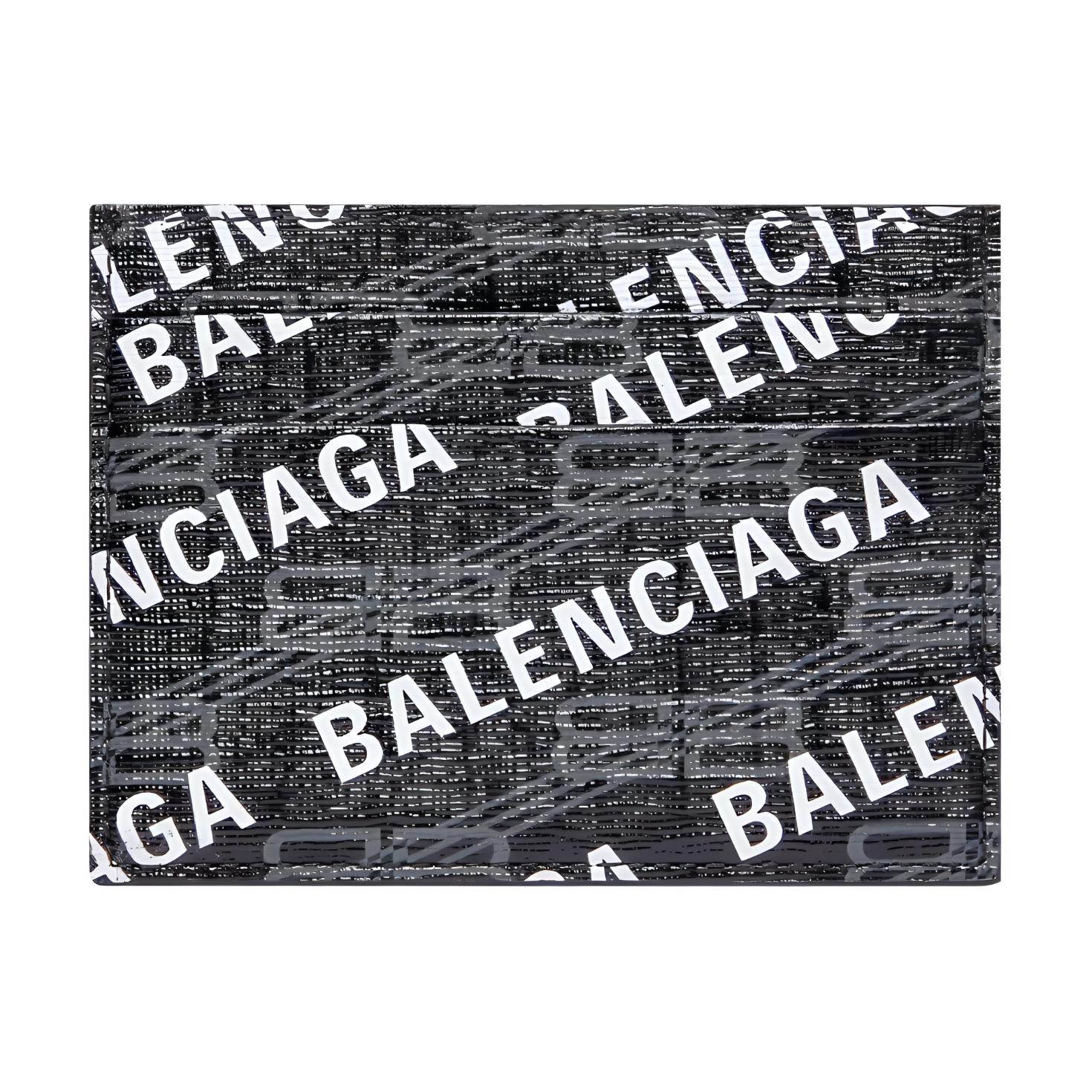 Мужской кардхолдер Balenciaga (черно-белый)