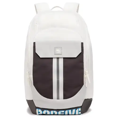 Li Ning Badfive Polyester Backpack Regular Unisex Ivory & Mist Gray