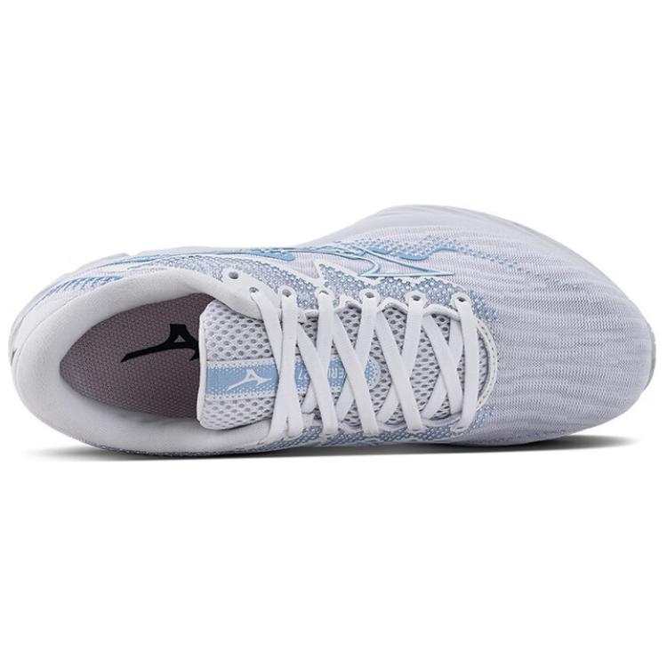 Mizuno Wave Rider 27 Slip Resistant, Abrasion Resistant, Breathable, Support Low top Running Shoes Women’s Gray Blue