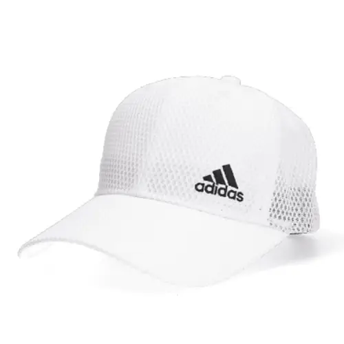 Adidas Brand Logo Polyester Baseball Caps Unisex White