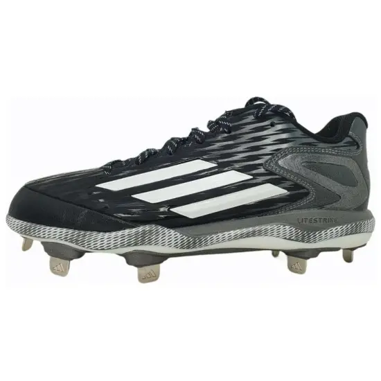 Adidas PowerAlley 3 Baseball Cleat 'Black White'