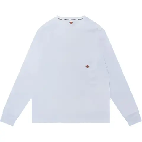 Dickies T Shirts Men's White Crew Neck Moderate Straight Fit