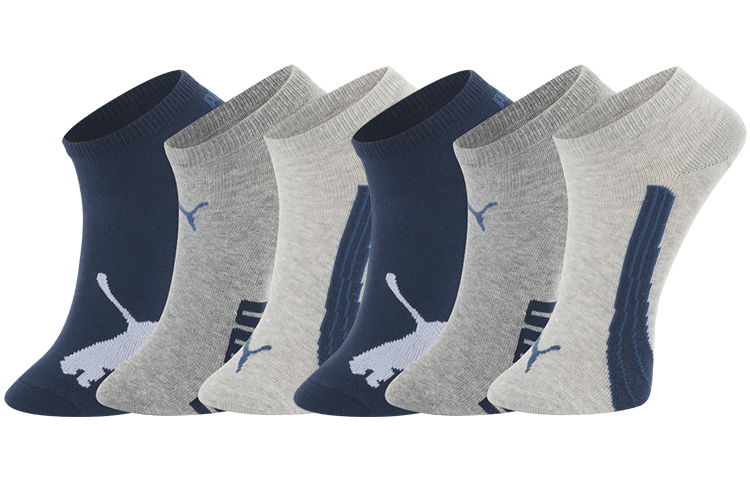 PUMA Ankle Socks Unisex 3 Pack, Gray