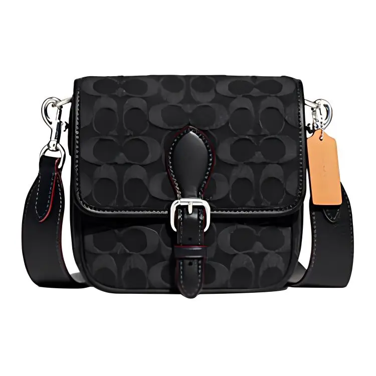 COACH Frankie Fabric Shoulder Bag, Crossbody Bag Small Men's Black