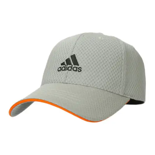 Adidas Comfortable And Breathable Polyester Baseball Caps Unisex Gray