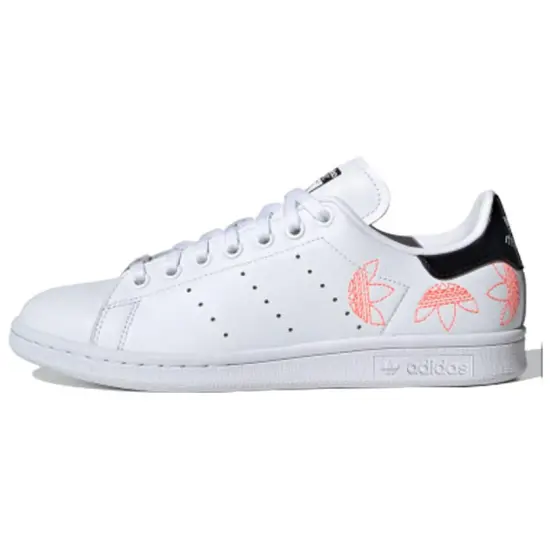 Adidas Originals Stan Smith Skateboarding Shoes Women's Low-top White/Black/Orange