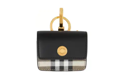Burberry Calfskin Decoration AirPods Pro Protective Cover Earphone Case Women's Archive Beige/Black