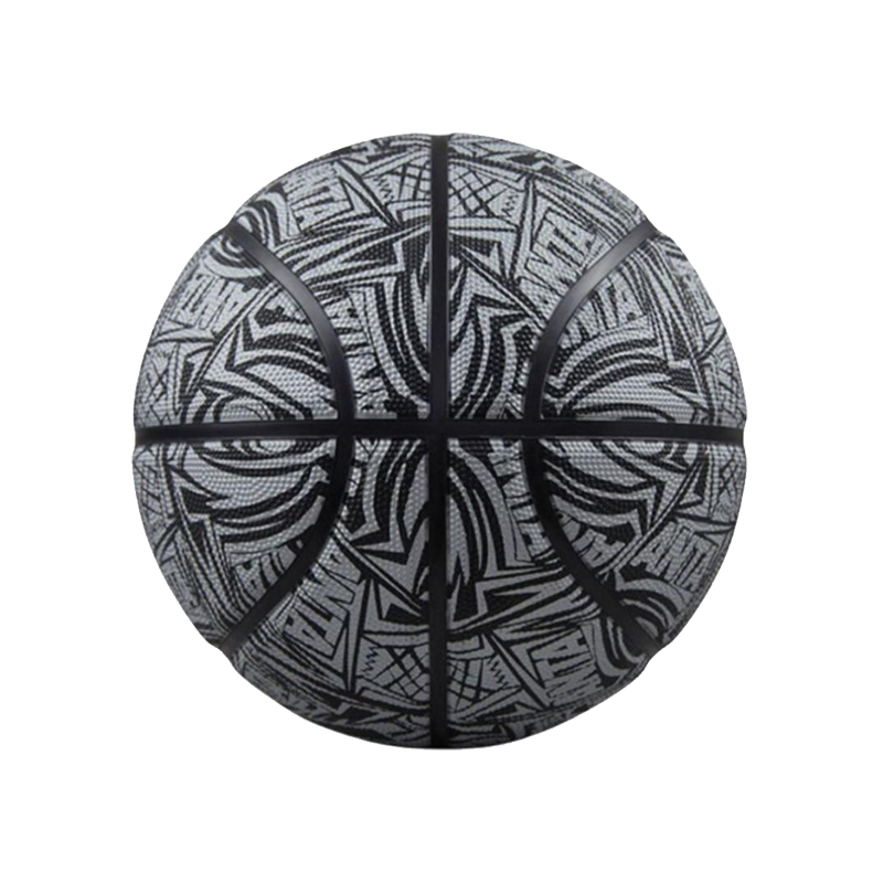 Anta Rubber Basketball All Over Print Black Size 5, Size 7 Training Competition Unisex China Mainland Version