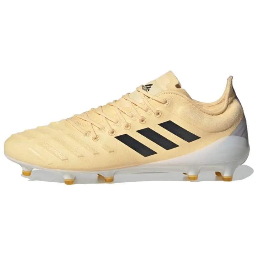 Adidas Predator XP SG Soft Ground Breathable Soccer Shoes Unisex Yellow Black