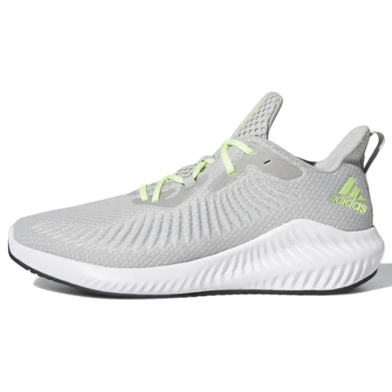 Adidas AlphaBounce Running Shoes Men Low-top Light Grey/green