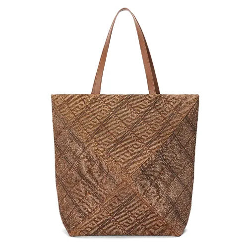 LOEWE Matte Suede Tote Bag, Shopping Bag, Handbag Extra Large Men's Tan
