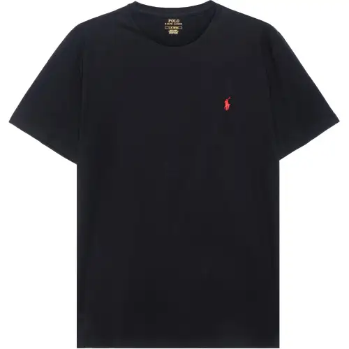 Polo Ralph Lauren FW22 Men's Pony Logo Crewneck Pullover T-Shirt Black