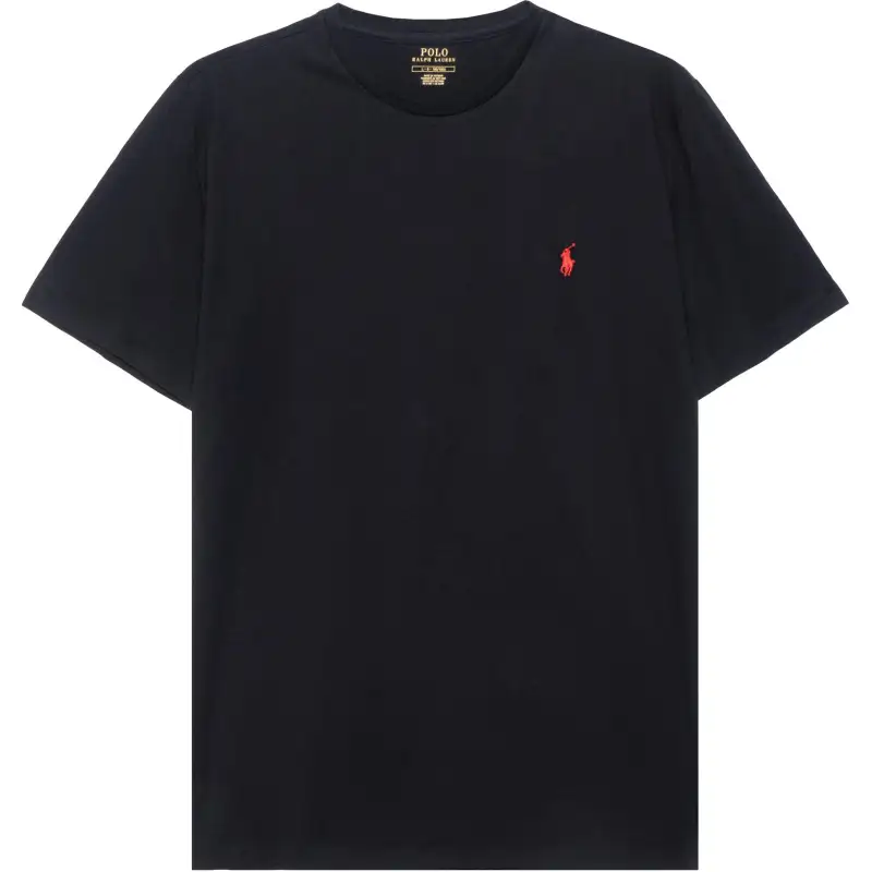 Polo Ralph Lauren FW22 Men's Pony Logo Crewneck Pullover T-Shirt Black