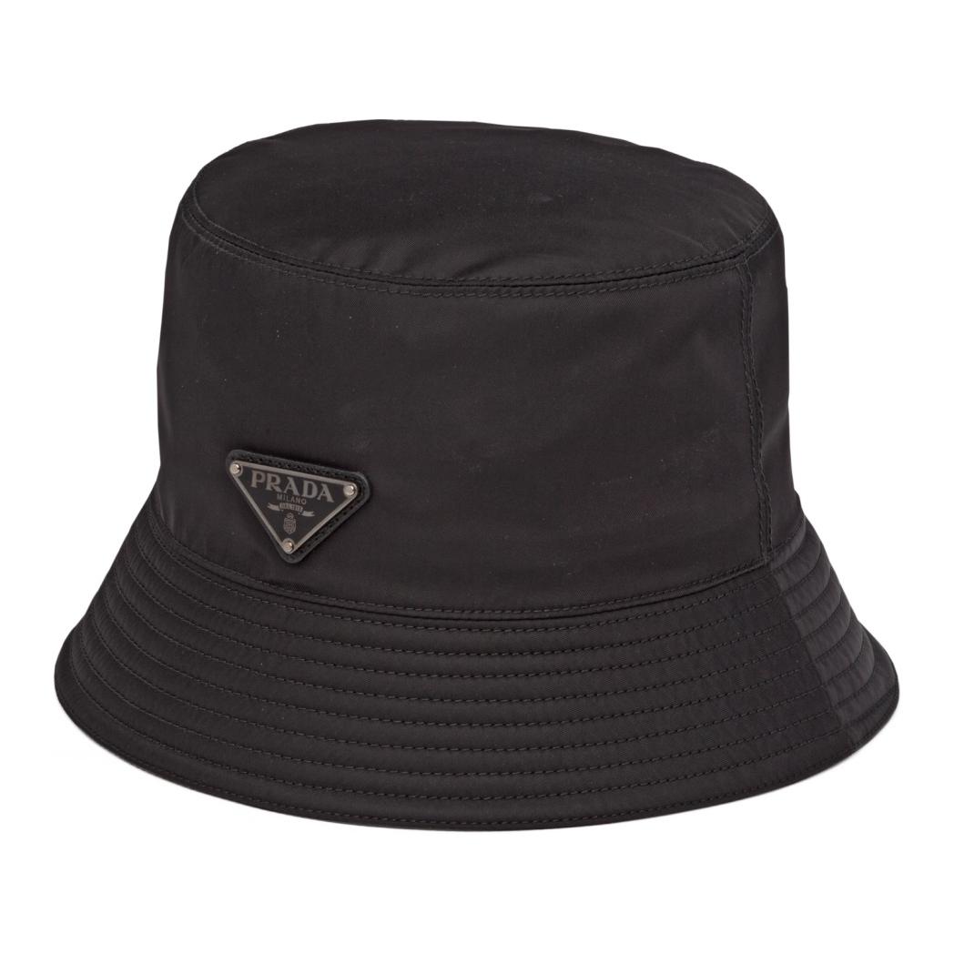 PRADA Cotton Bucket Hats Women's Black