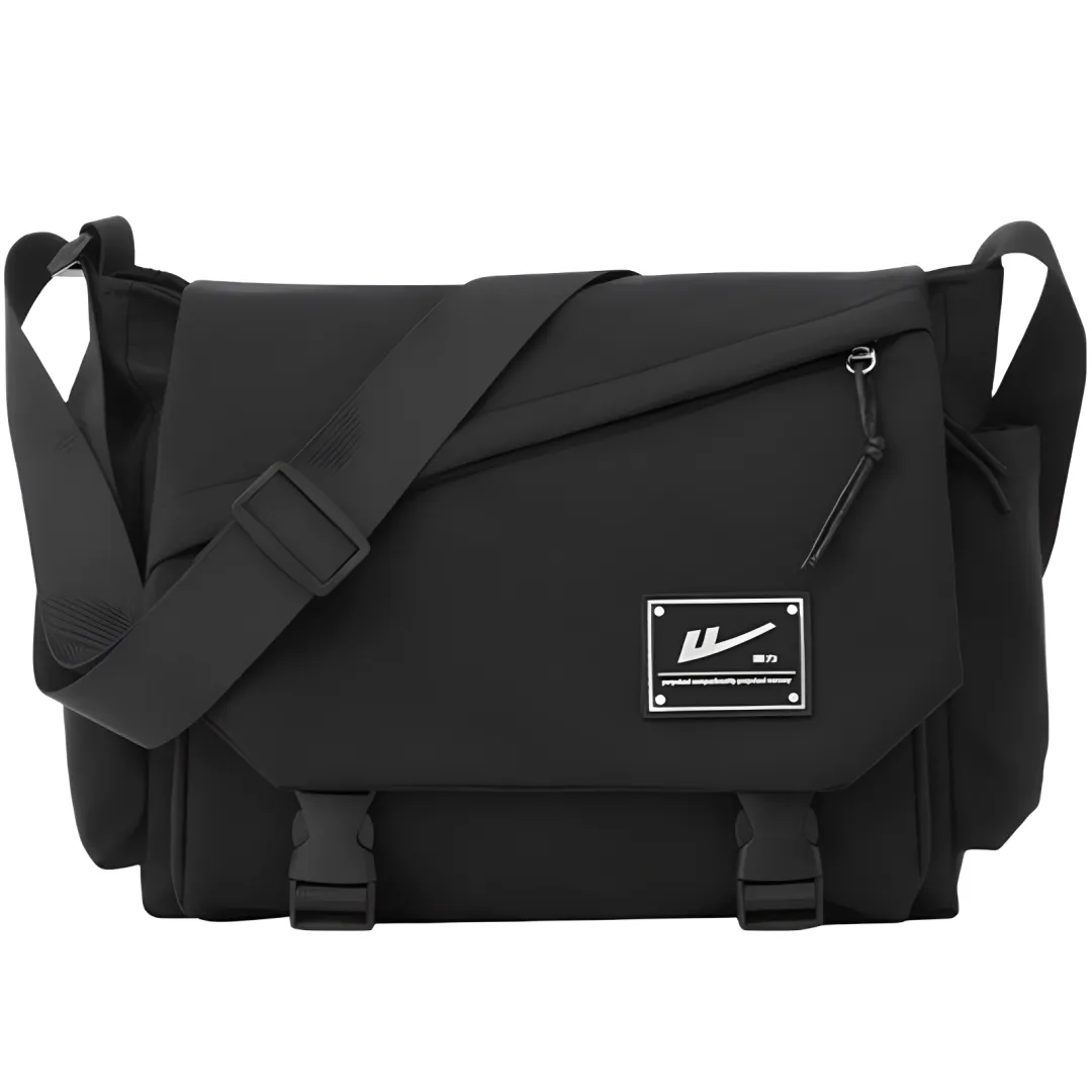 Warrior Nylon Crossbody Bags Regular Unisex Black/White