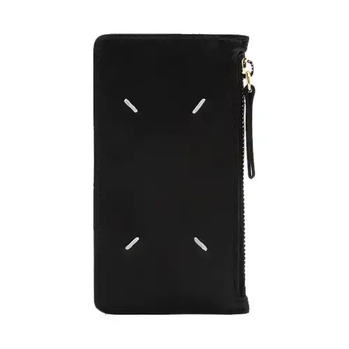 Maison Margiela Cow Leather Coin Purse, Card Holder Unisex Black