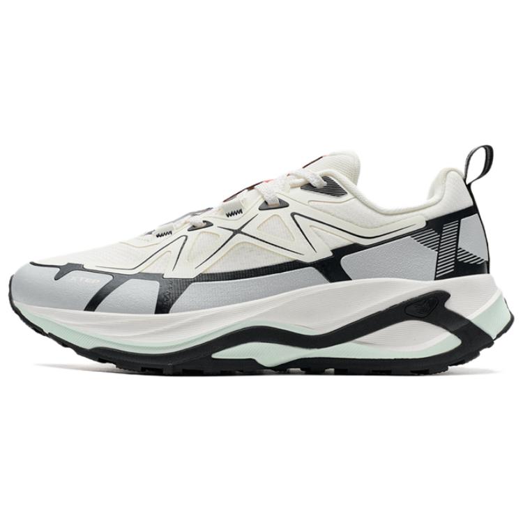 XTEP Cushioning Slip Resistant Low top Casual Running Shoes Men’s White Gray