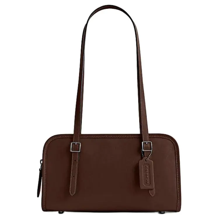 COACH Swing Zip Cow Leather Shoulder Bag, Handbag, Shoulder Bag Medium Women's Maple Leaf Red
