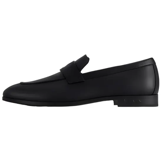 LOUIS VUITTON Glove Loafers Men Black