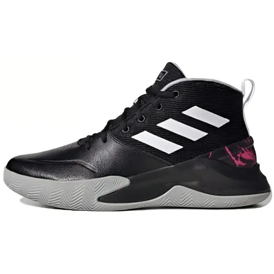 Adidas OwnTheGame Vintage Basketball Shoes Men Mid-top Black/Red