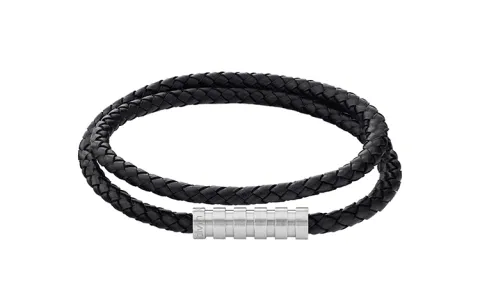 CALVIN KLEIN Titanium Steel 316L Stainless Steel & Leather