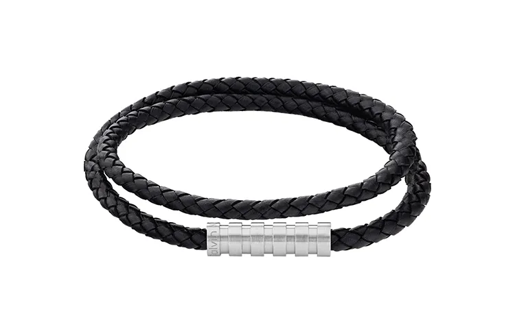 CALVIN KLEIN Titanium Steel 316L Stainless Steel & Leather