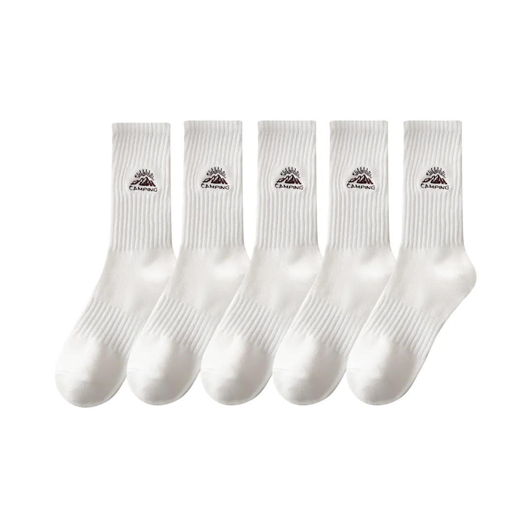 COTTON CHEESE Crew Socks Men's 5 Pack
