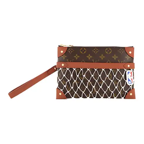 LOUIS VUITTON NBA Collaboration Leather Clutch Men's Brown