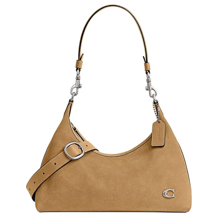 COACH Juliet Cow Leather Portable Shoulder Bags Large Women's Earthy Yellow