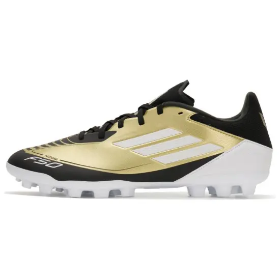 Adidas F50 League Soccer Shoes Unisex Low-Top Black/Gold