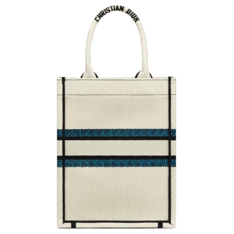 Женская сумка Dior BookTote Lucky Star (белая) — фото 4