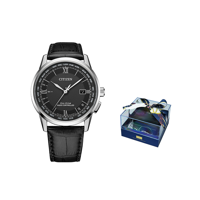 CITIZEN Sky Eagle Collection Light Powered Quartz Movement Cow Leather Strap Watch Men's Watches