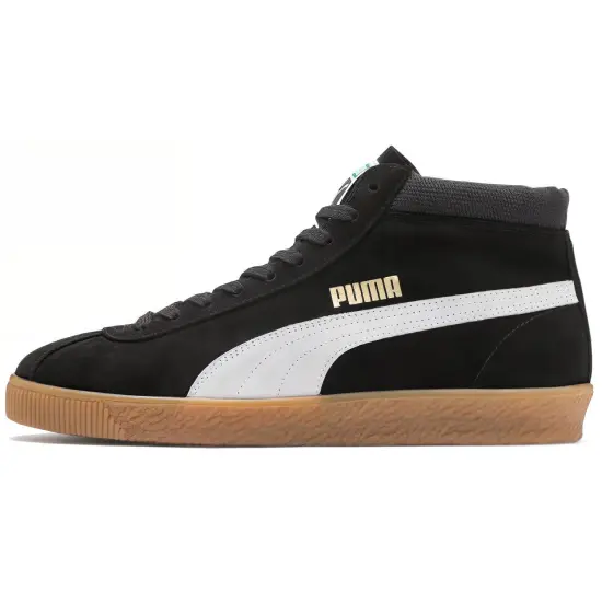 Puma Suede Skateboarding Shoes Unisex Mid-top Black