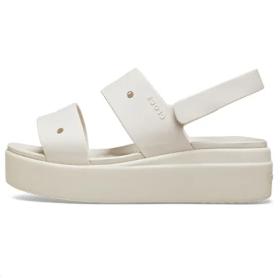 Crocs Beach Sandals Women's White Gray
