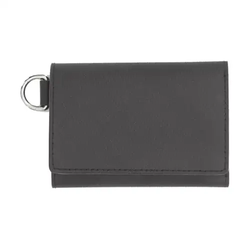 Burberry Polyurethane Bonded To Polyester Wallet Small Unisex Black