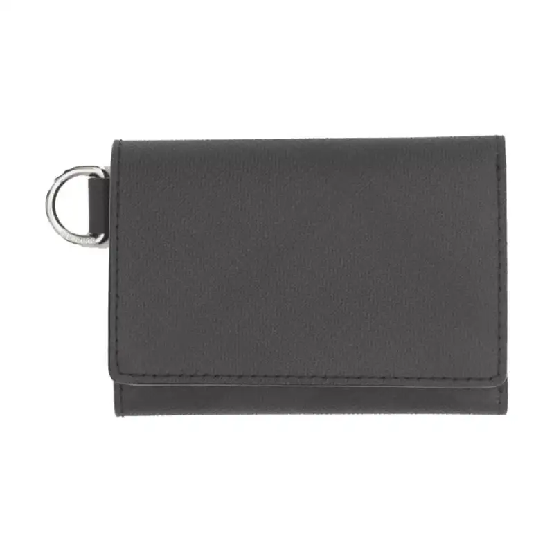 Burberry Polyurethane Bonded To Polyester Wallet Small Unisex Black