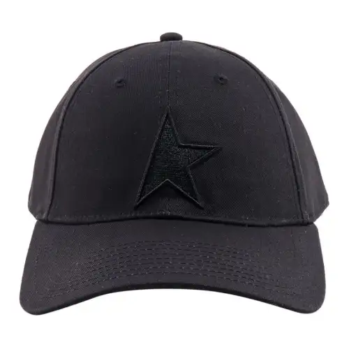 Golden Goose Cotton, Viscose Baseball Caps Men's Black