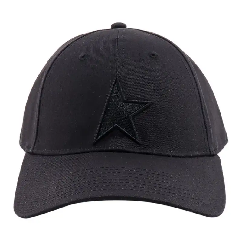 Golden Goose Cotton, Viscose Baseball Caps Men's Black